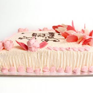 Pink Rose Birthday Gateaux