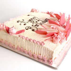 Pink Rose Birthday Gateaux