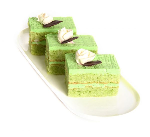 Matcha Tea Cake Slice