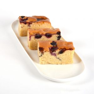 Gluten Free And Dairy Free Pear Berry Cake Slice